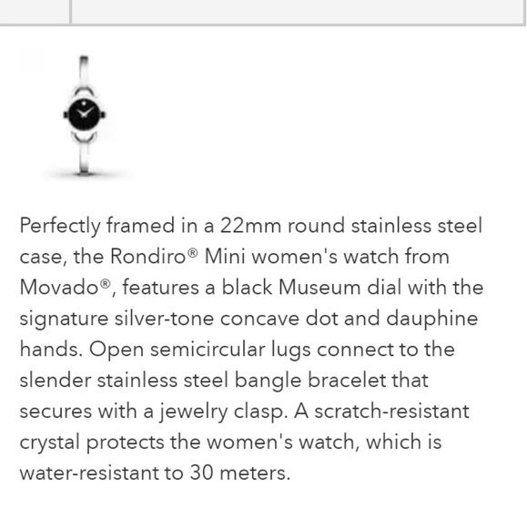 💜Movado Stainless water resistant watch💜 - Picture 3 of 5